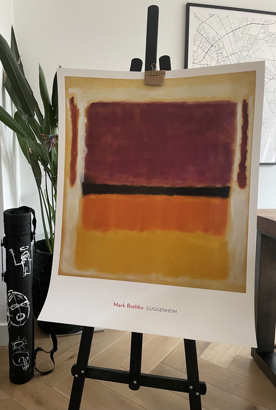 Image 1 of Mark Rothko (1903-1970), Zonder titel, (Violet, zwart, oranje, geel op wit), 1949, Copyright 1998 Kate Rothko Prizel&Ch