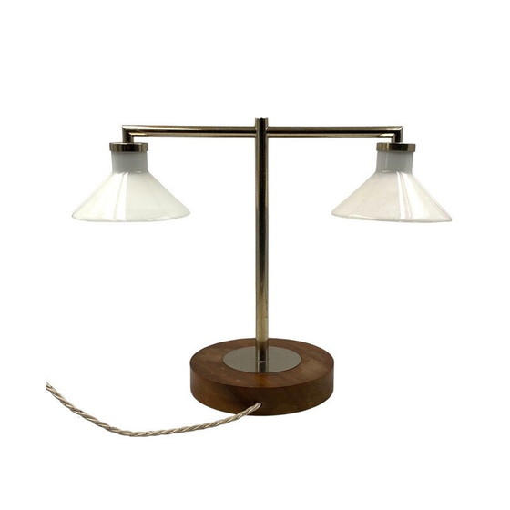 Image 1 of Vintage houten tafellamp, Europa 1950