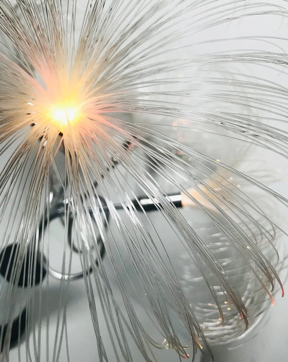 Image 1 of Vintage palmboom lamp - Space Age nachtlampje - glasvezel - 1970