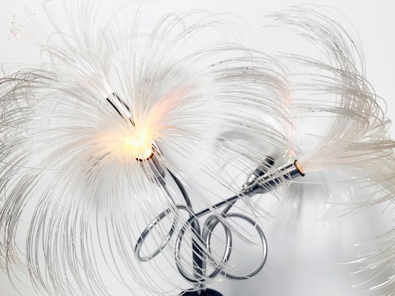 Image 1 of Vintage palmboom lamp - Space Age nachtlampje - glasvezel - 1970