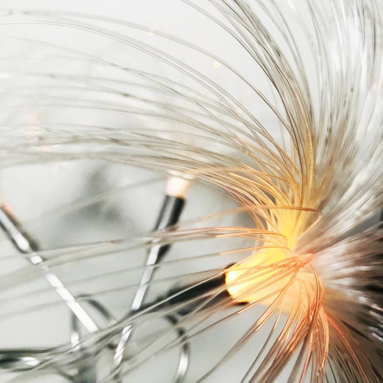 Image 1 of Vintage palmboom lamp - Space Age nachtlampje - glasvezel - 1970