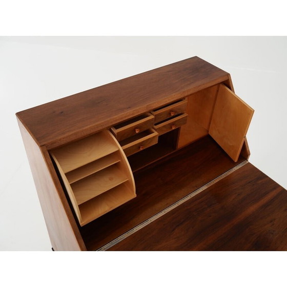 Image 1 of Vintage walnoten secretaire, jaren 1970