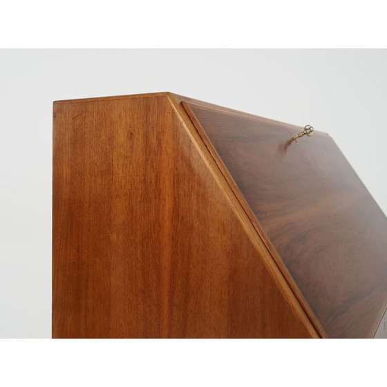 Image 1 of Vintage walnoten secretaire, jaren 1970