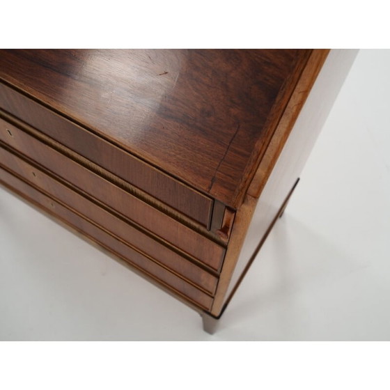 Image 1 of Vintage walnoten secretaire, jaren 1970