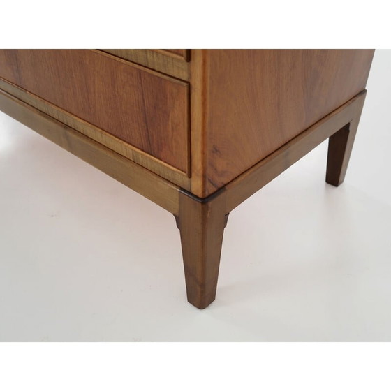 Image 1 of Vintage walnoten secretaire, jaren 1970