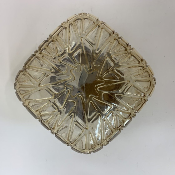 Image 1 of Glazen Plafond-/Wandlamp Sconce, Mid-Century Design, 1970