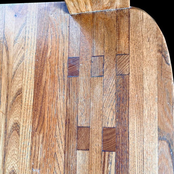 Image 1 of Pierre Chapo Suite van 8 S45 stoelen van massief iepenhout 1970