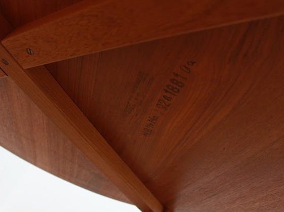 Image 1 of Ronde Teak Massieve Salontafel Niels Bach