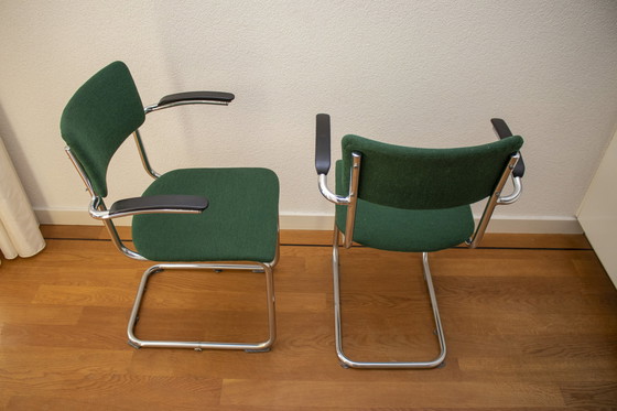 Image 1 of Groene Design Stoelen (Set Van 2)