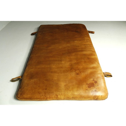 Vintage dikke koeienhuid turnmat, 1930