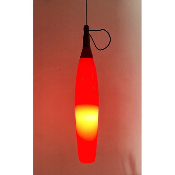 Image 1 of Vintage rode hanglamp, Italië 1960
