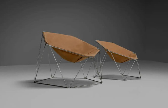 Image 1 of 2x Bofinger Penta stoelen door Jean-Paul Barray & Kim Moltzer