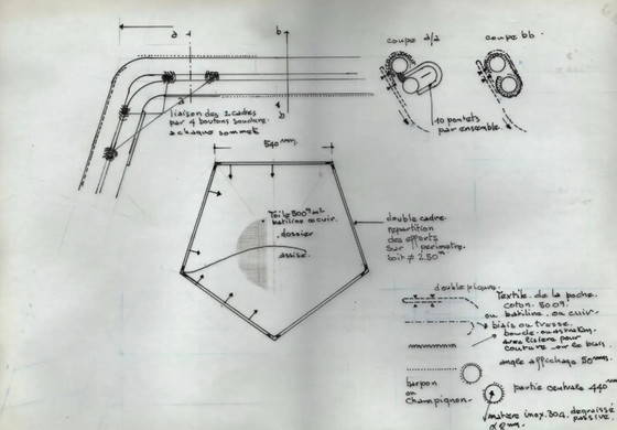 Image 1 of 2x Bofinger Penta stoelen door Jean-Paul Barray & Kim Moltzer