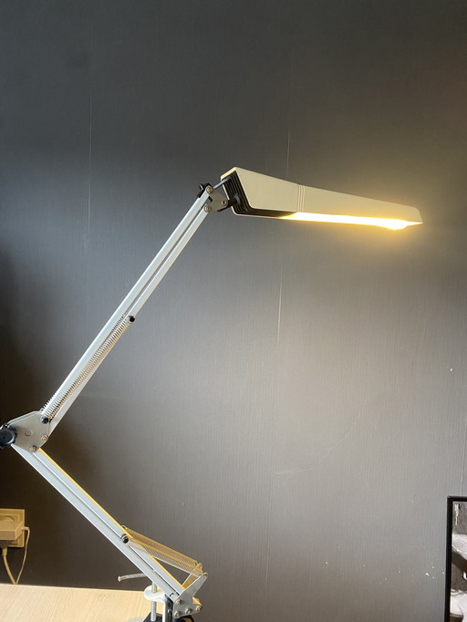 Vintage Bureaulamp Met Klemmechanisme 