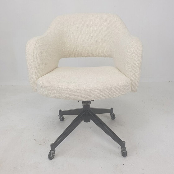 Image 1 of Mid-eeuwse Italiaanse draaibare bureaufauteuil, 1960