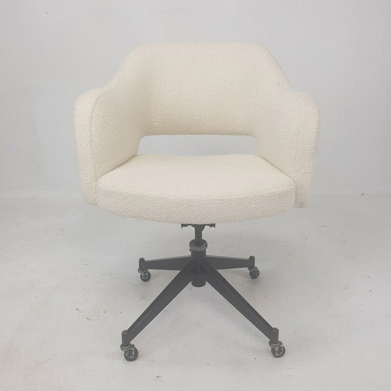 Image 1 of Mid-eeuwse Italiaanse draaibare bureaufauteuil, 1960