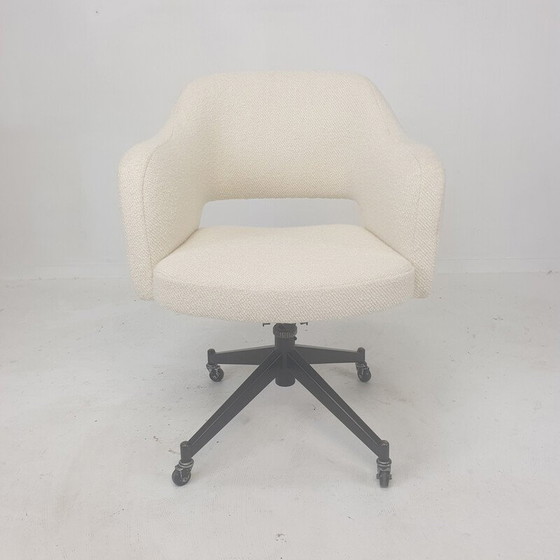 Image 1 of Mid-eeuwse Italiaanse draaibare bureaufauteuil, 1960