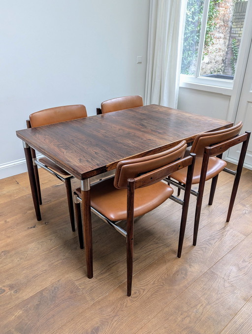 Vintage Topform Eetkamerset Met 4 Stoelen