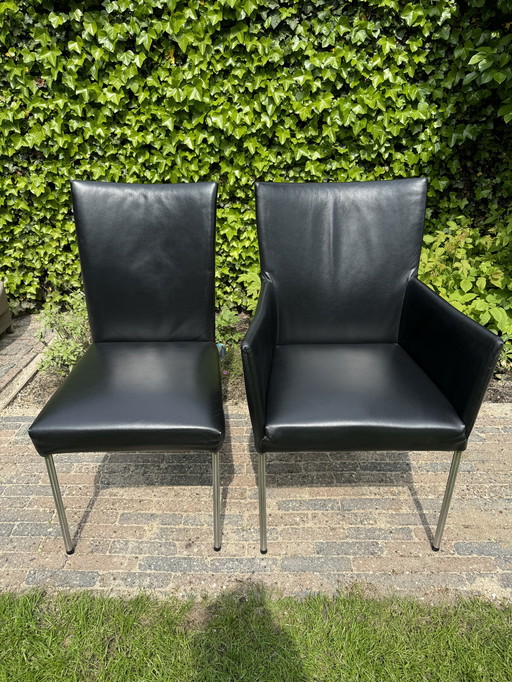 6x Bert Plantagie eetkamerstoelen