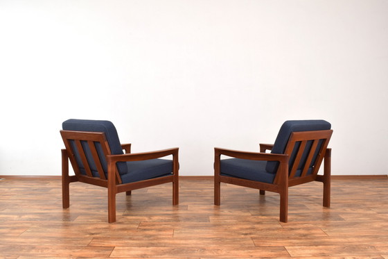 Image 1 of Mid Century Deense Teakhouten Fauteuils Van Arne Vodder Voor Comfort, 1960S, Set Van 2