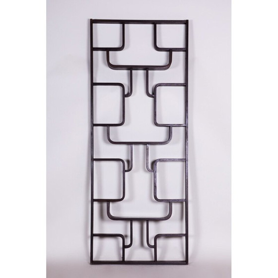 Image 1 of Vintage donkerbruine eikenhouten balustrade van Ludvik Volak voor Drevopodnik Holesov, Tsjecho-Slowakije 1960