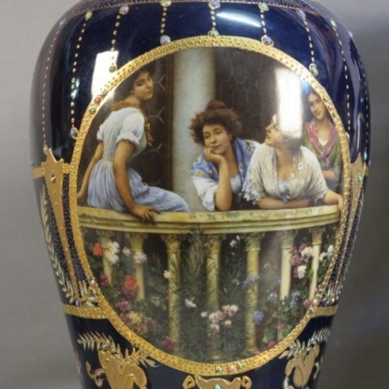 Image 1 of Paar vintage Art Nouveau vazen van Royal Limoges, 1900