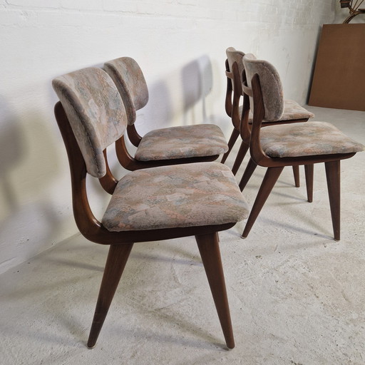 4x Louis Van Teeffelen Eetkamerstoelen