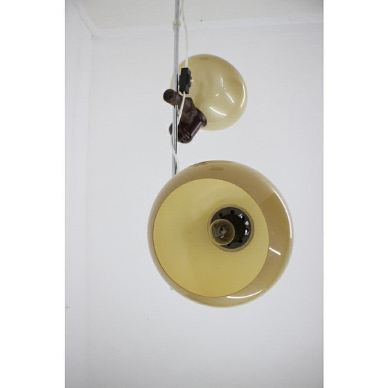 Image 1 of Vintage vloerlamp met plastic kap, Hongarije 1970