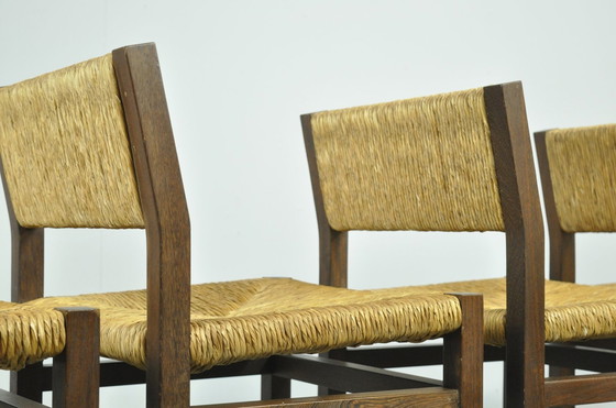 Image 1 of 4x Spectrum / Vintage Black Ash Dining Chairs Se82 By Martin Visser, 1970S Netherlands