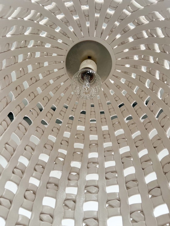 Image 1 of Porseleinen Woven Hanglamp van Pols Potten (Nieuw en per Stuk), Na 2000