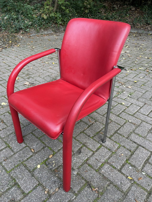 4x Leolux Cimaronne Eetkamerstoelen