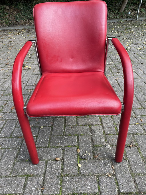 4x Leolux Cimaronne Eetkamerstoelen