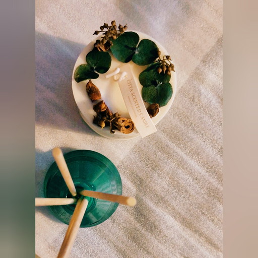 Natuurlijk geurende kaarsen