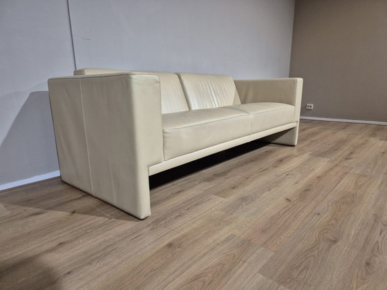 Image 1 of Leolux Trabacalo 3 Zits Bank + Fauteuil - Crème - Leder - De