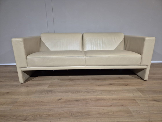 Image 1 of Leolux Trabacalo 3 Zits Bank + Fauteuil - Crème - Leder - De