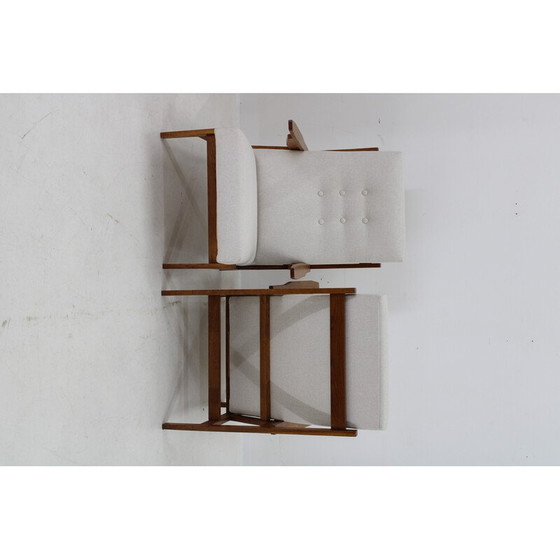 Image 1 of Paar vintage eiken fauteuils van Uluv, Tsjecho-Slowakije 1970