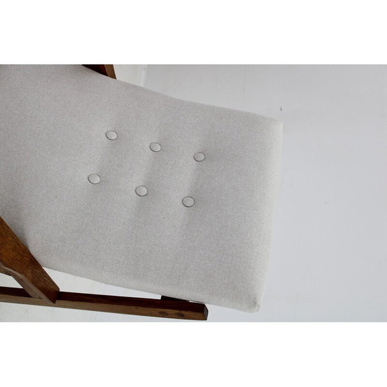 Image 1 of Paar vintage eiken fauteuils van Uluv, Tsjecho-Slowakije 1970