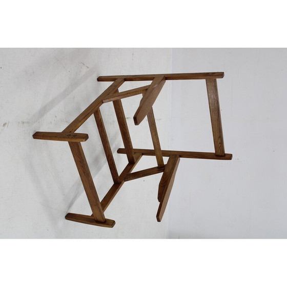 Image 1 of Paar vintage eiken fauteuils van Uluv, Tsjecho-Slowakije 1970