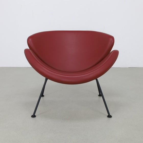 Image 1 of Leren Fauteuil Orange Slice Chair Pierre Paulin Artifort