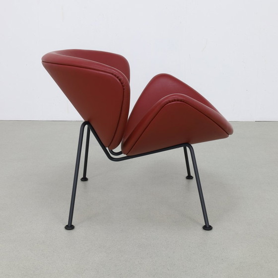 Image 1 of Leren Fauteuil Orange Slice Chair Pierre Paulin Artifort