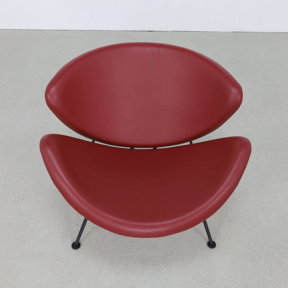 Image 1 of Leren Fauteuil Orange Slice Chair Pierre Paulin Artifort