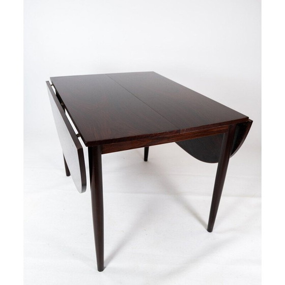 Image 1 of Vintage palissander tafel met verlengstukken van Arne Vodder 1960