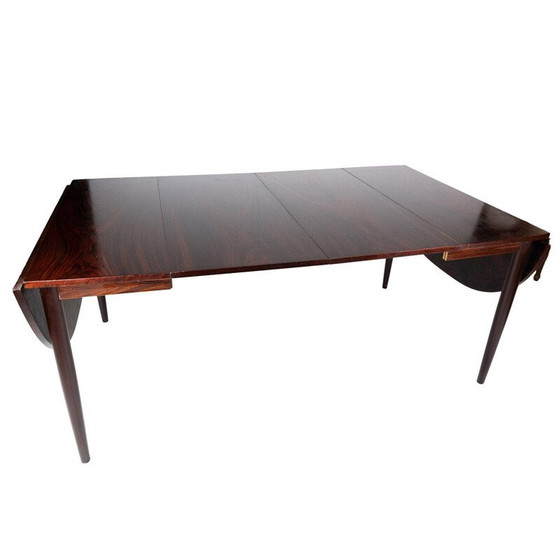 Image 1 of Vintage palissander tafel met verlengstukken van Arne Vodder 1960