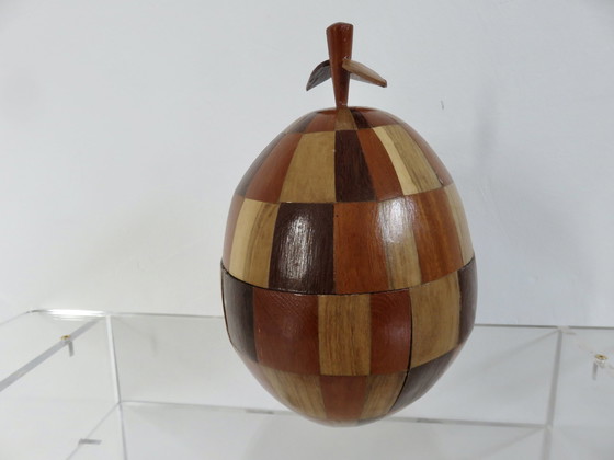 Image 1 of Met echte kokosnoot ingelegde ijsemmer, 1970