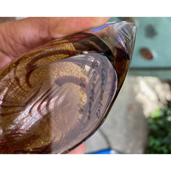 Image 1 of Vintage murano glas vis papierpers