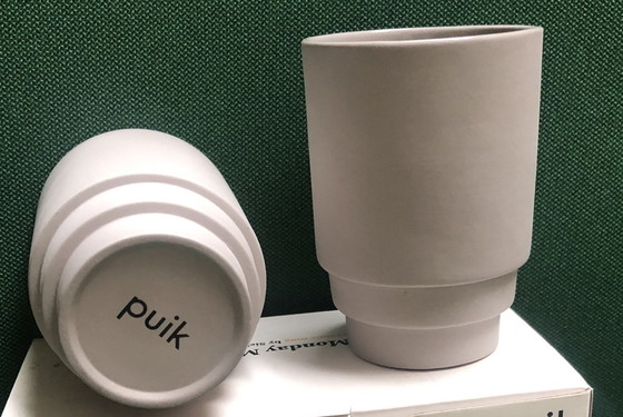 Image 1 of Beton Look Monday Mugs Keramiek By Puik 4 St