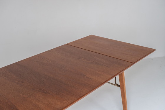 Image 1 of Zeer zeldzame drop leaf table van Børge Mogensen voor Søborg Mobelfabrik, Denemarken 1953.