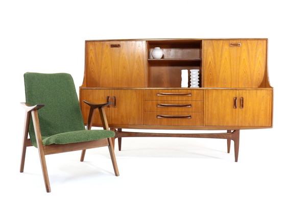 Image 1 of G Plan Victor Wilkens Highboard 'Tottington' Vintage 