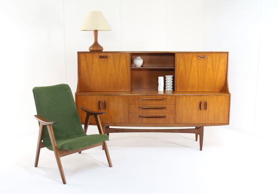 Image 1 of G Plan Victor Wilkens Highboard 'Tottington' Vintage 