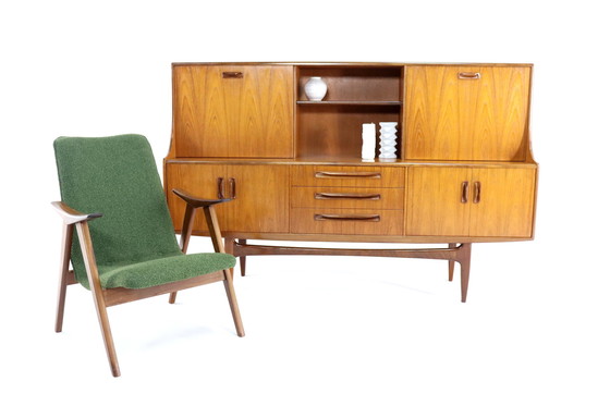 Image 1 of G Plan Victor Wilkens Highboard 'Tottington' Vintage 